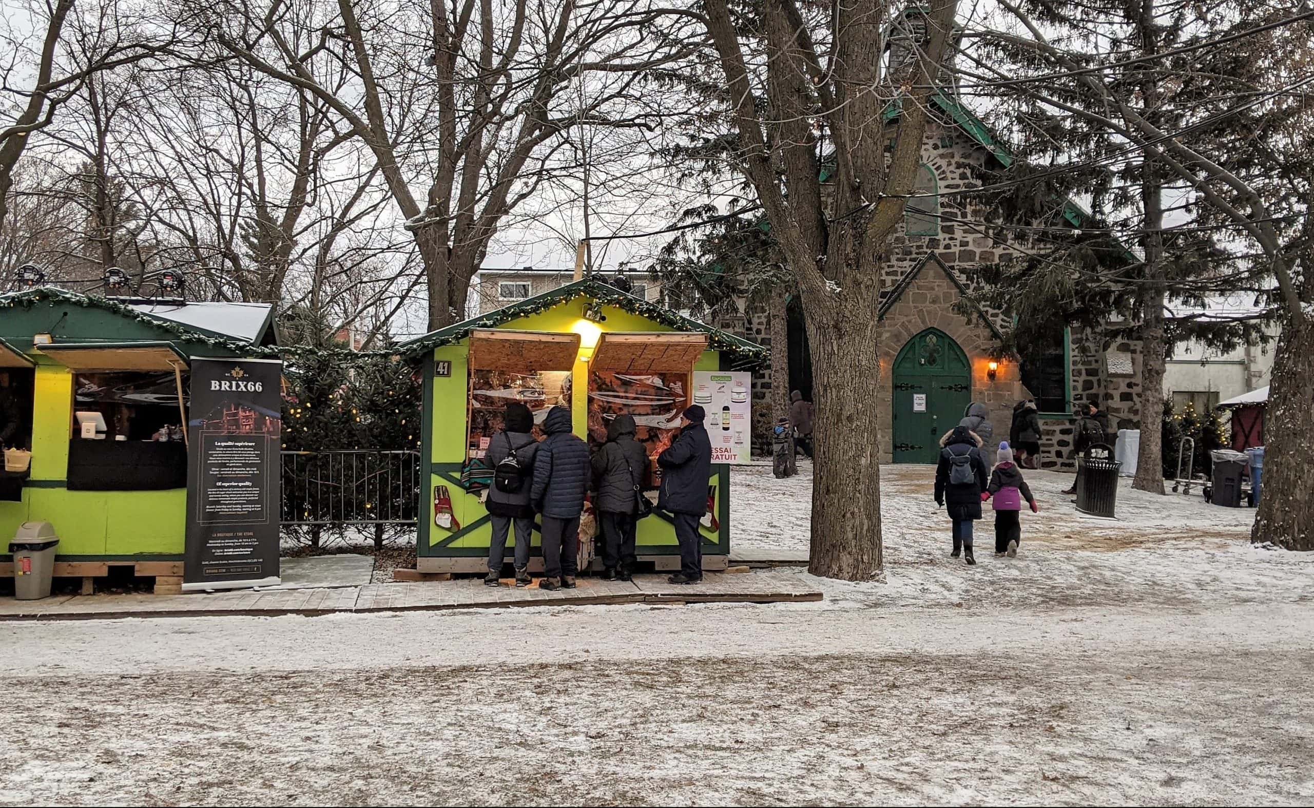 marchés de Noël extérieurs au Québec